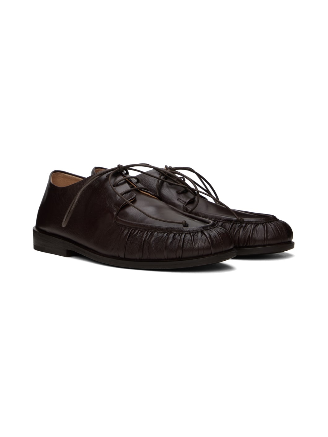 Brown Mocassino Derbys - 4