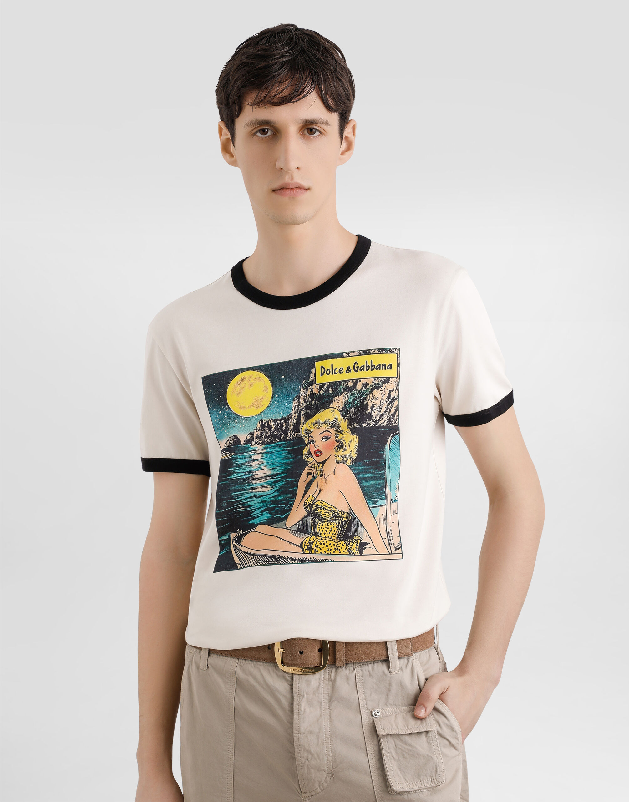 Cotton t-shirt with print - 4