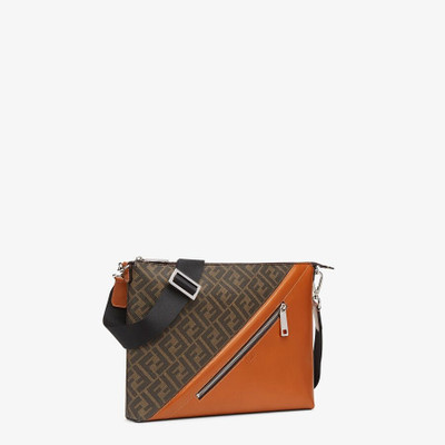 FENDI Brown fabric bag outlook