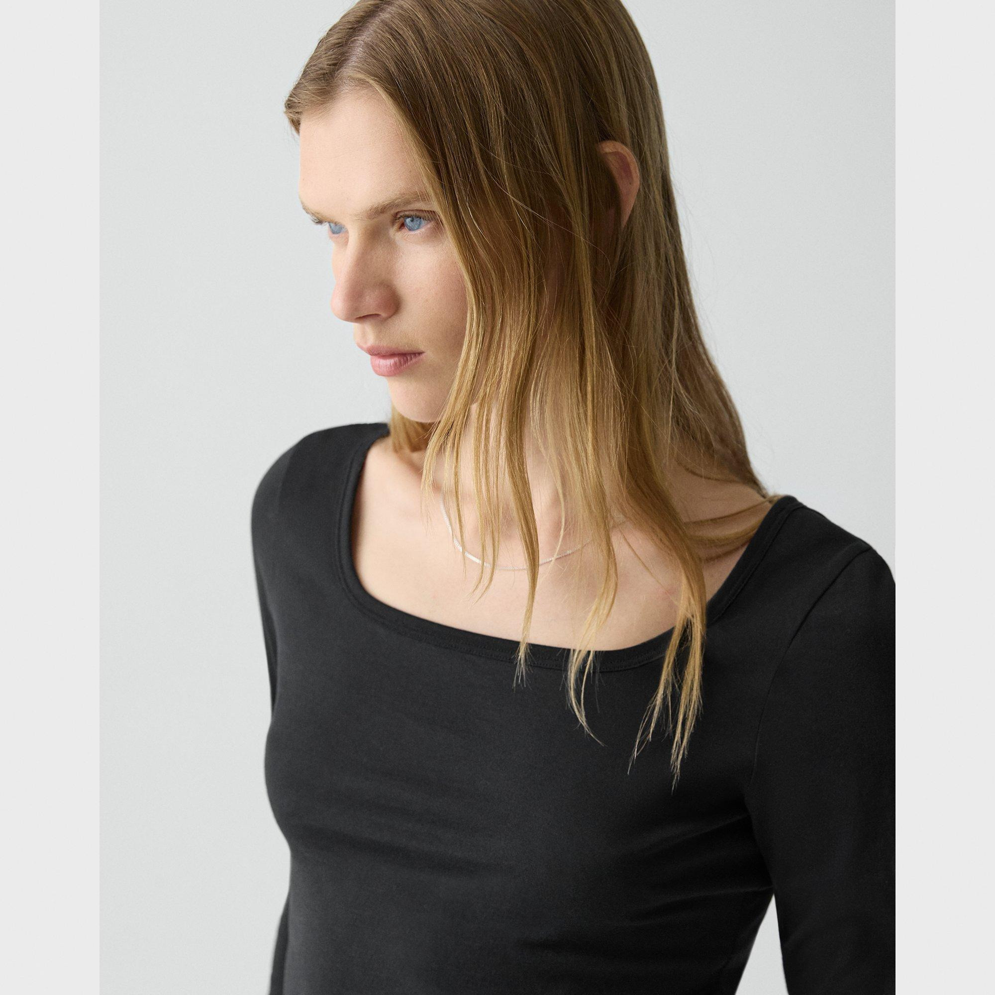 Square Neck Tee in Certified Organic Cotton - 5