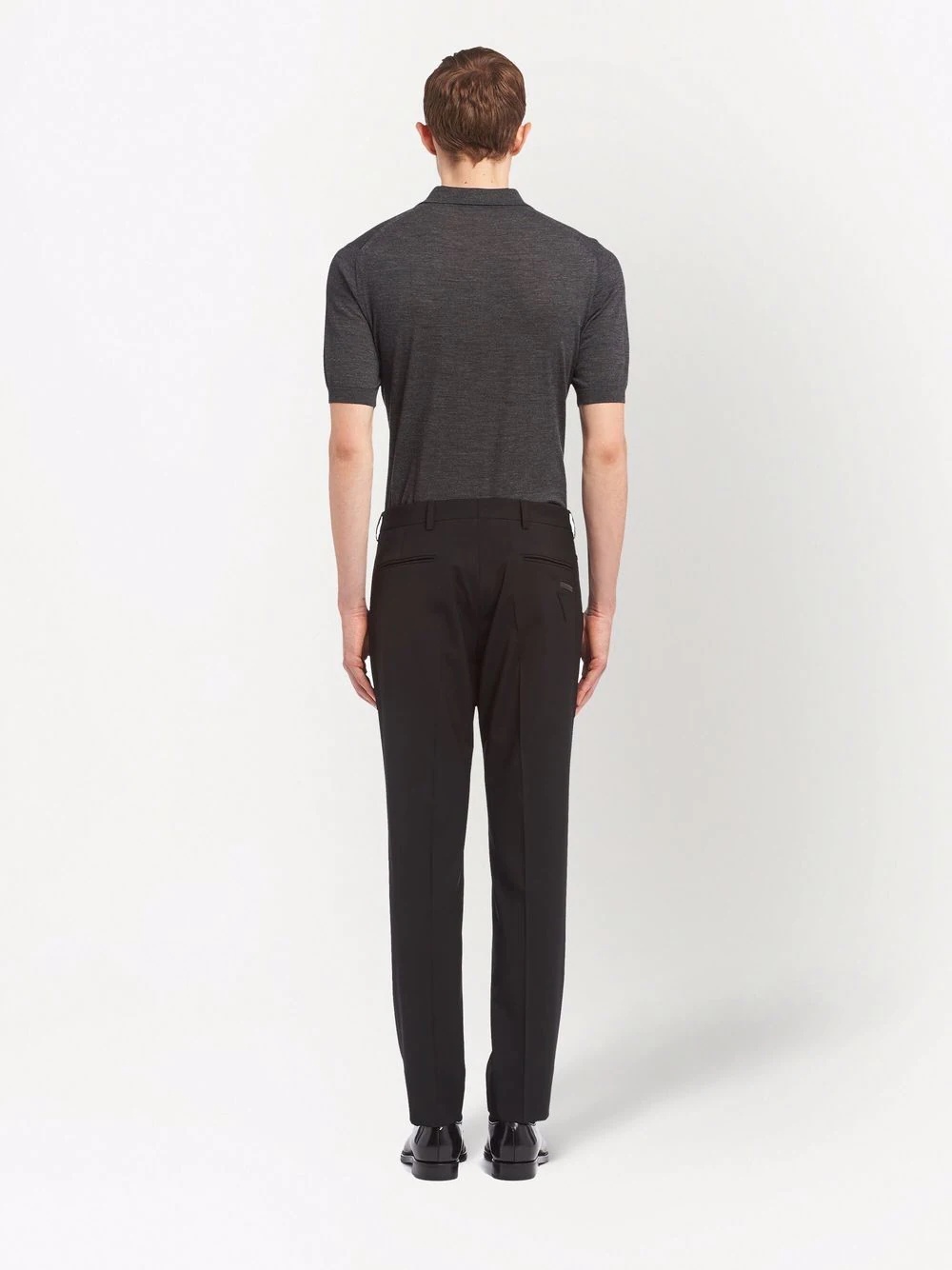 tailored straight-leg trousers - 4