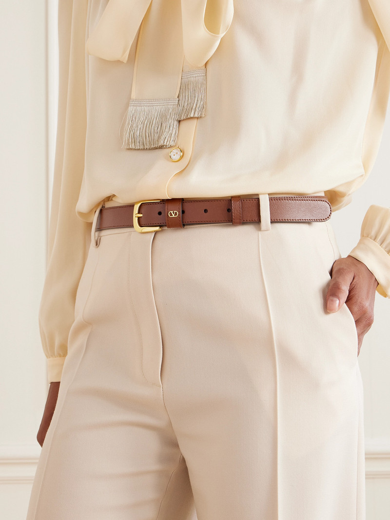Valentino Vlogo Leather Belt outlook
