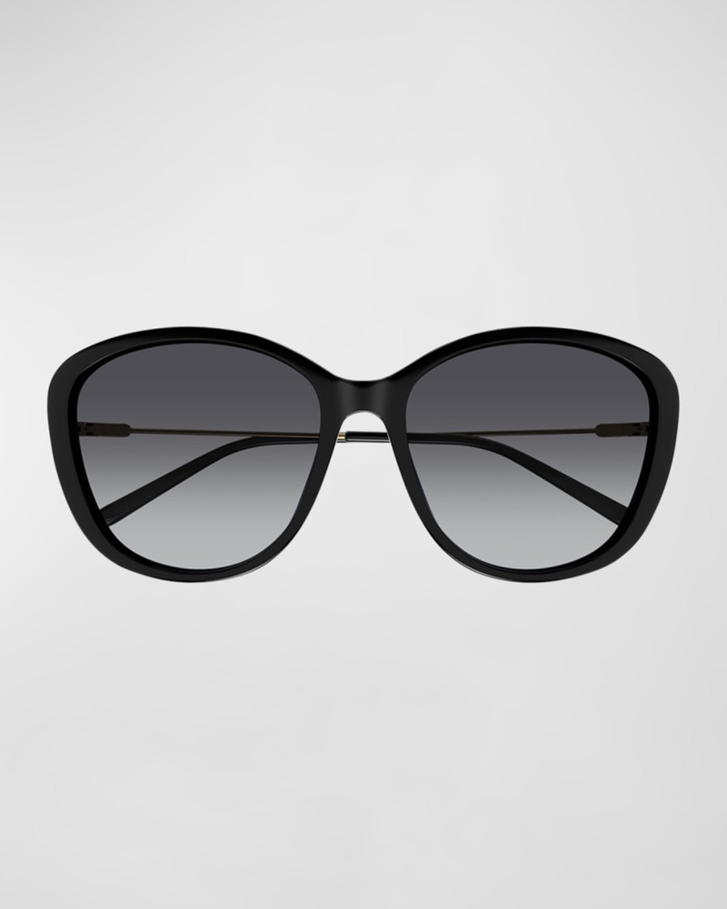Gradient Round Acetate Sunglasses - 1