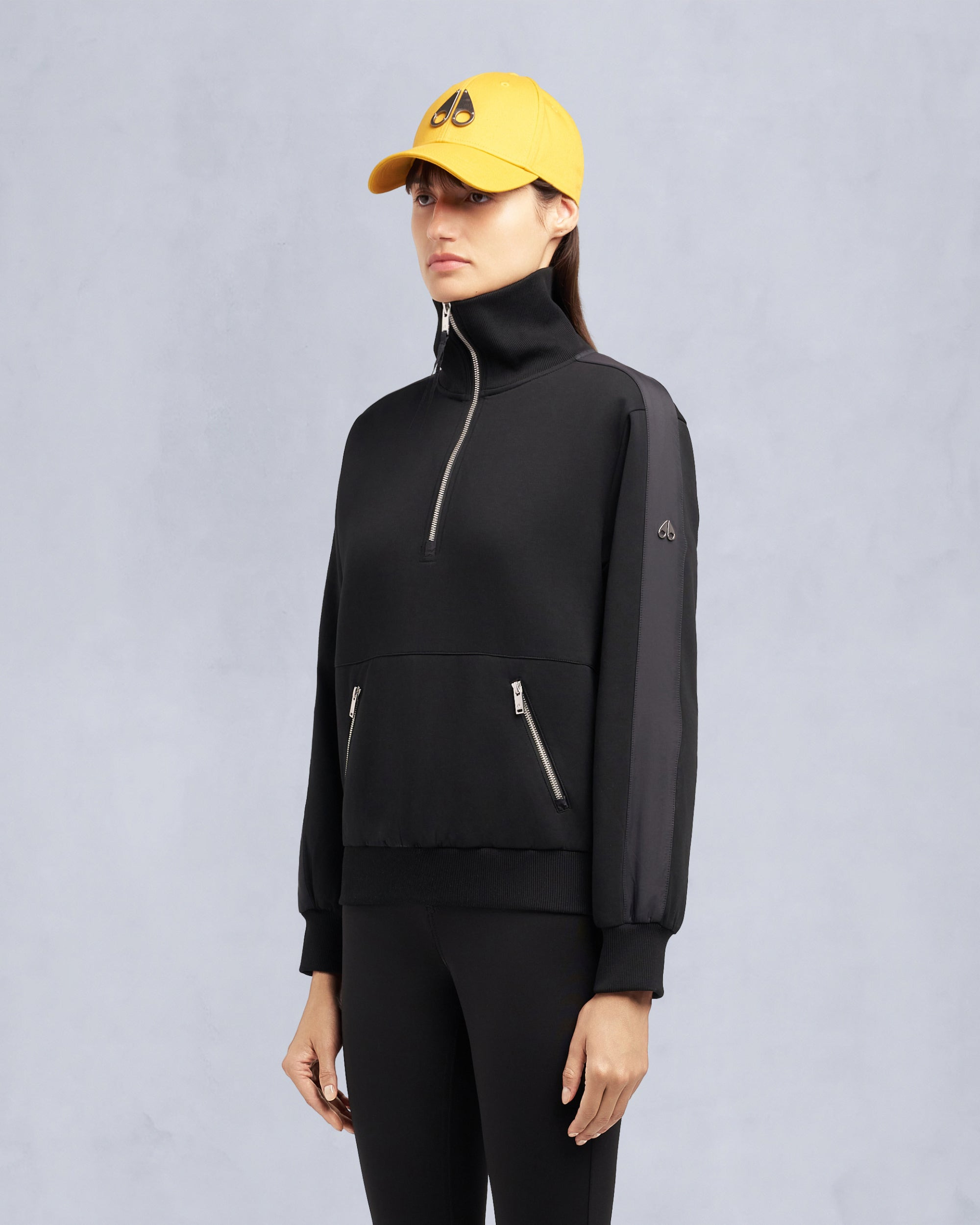 MIX MEDIA QUARTER ZIP SWEATER - 3