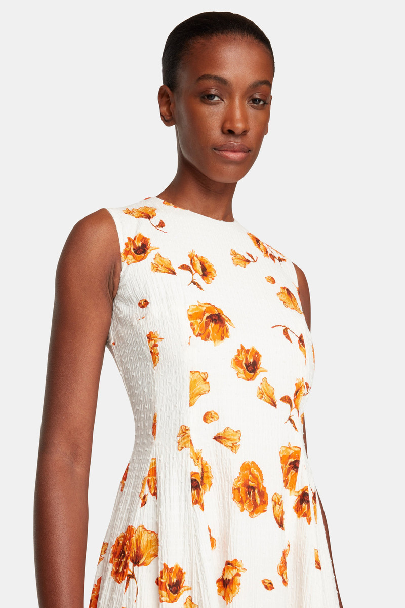 Chelsea Dress In Orange Poppies Bibione Cotton 5