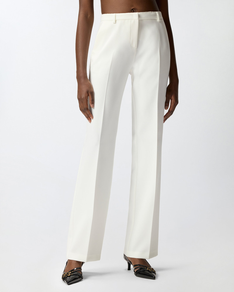 TROUSERS IN CANVAS WITH PRESSED PLEAT DETAIL 4