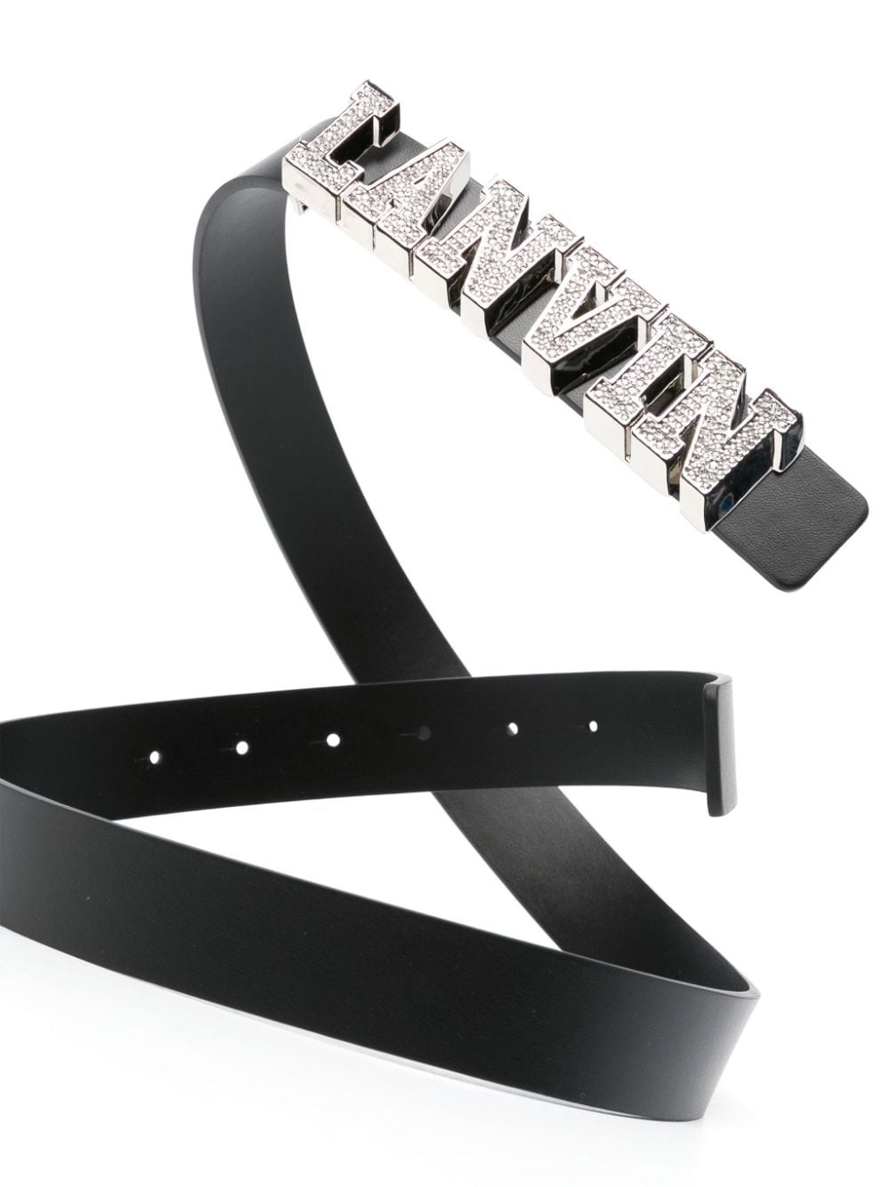 x Future logo-lettering leather belt - 2