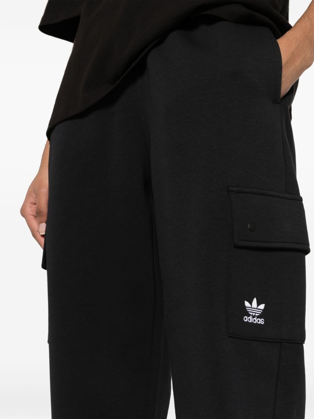 jersey tapered track pants - 5