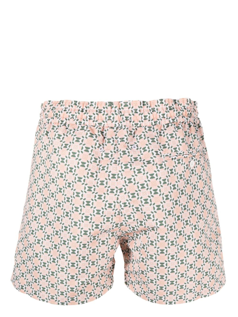 geometric-print swim shorts - 2