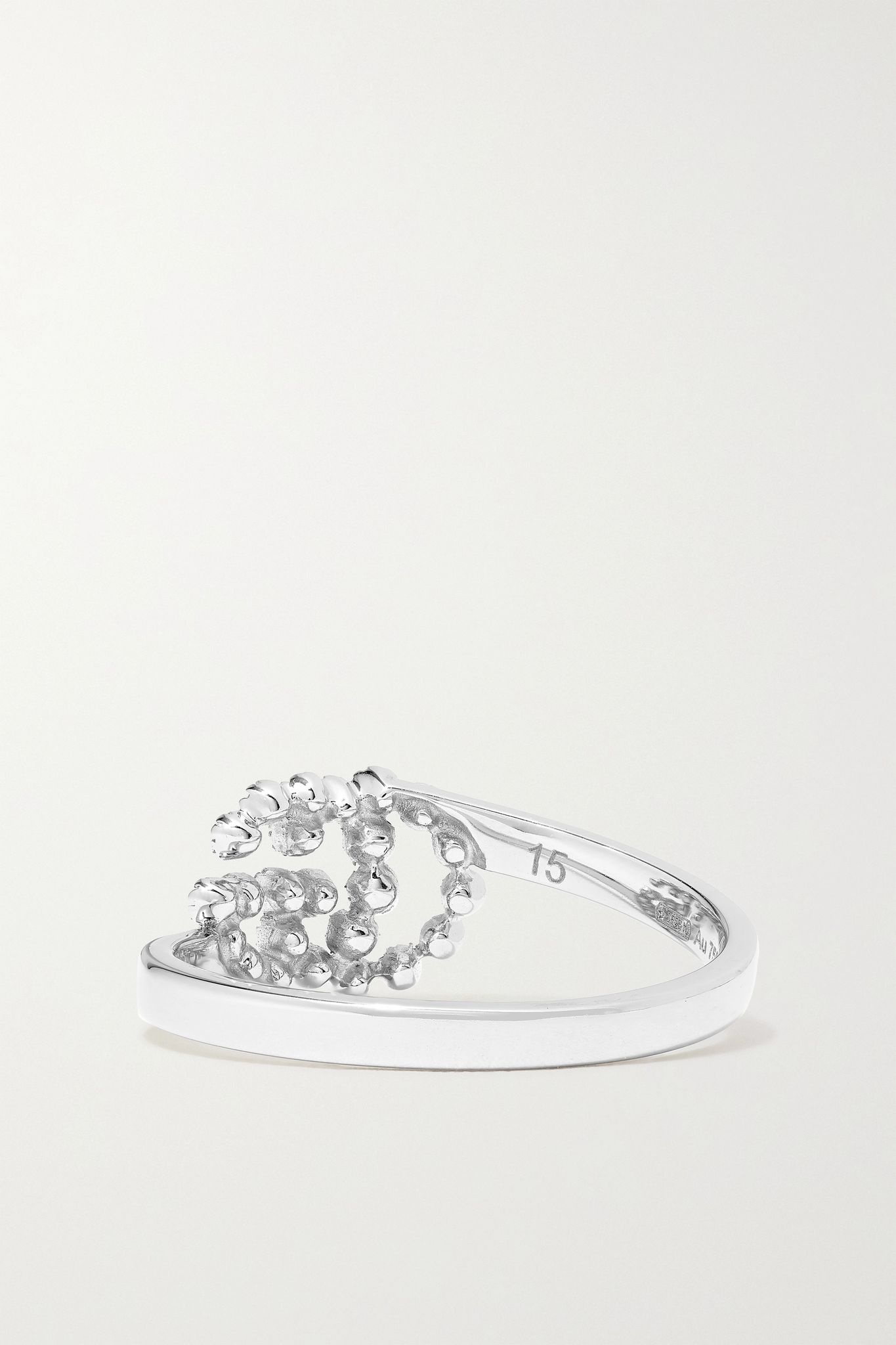 18-karat white gold topaz ring - 3