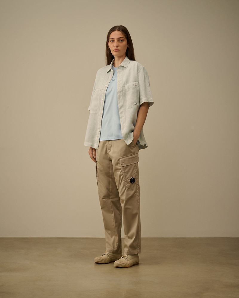 Linen Boxy Short Sleeve Shirt 9