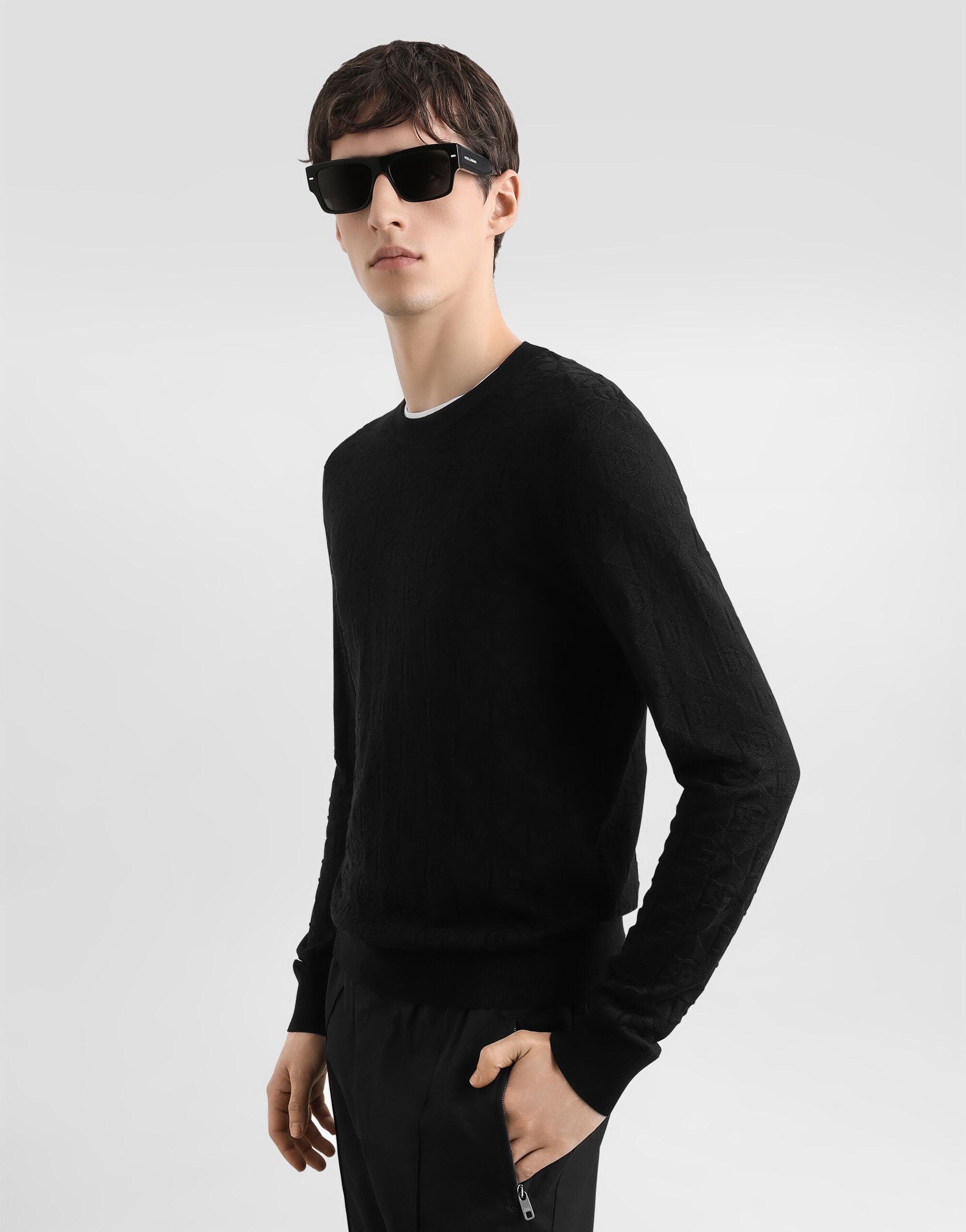 Silk crewneck pullover - 4