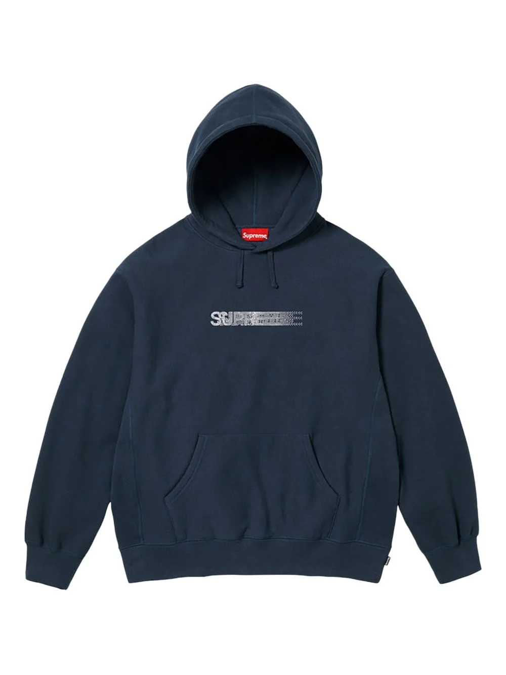 x Swarovski motion-logo hoodie - 1