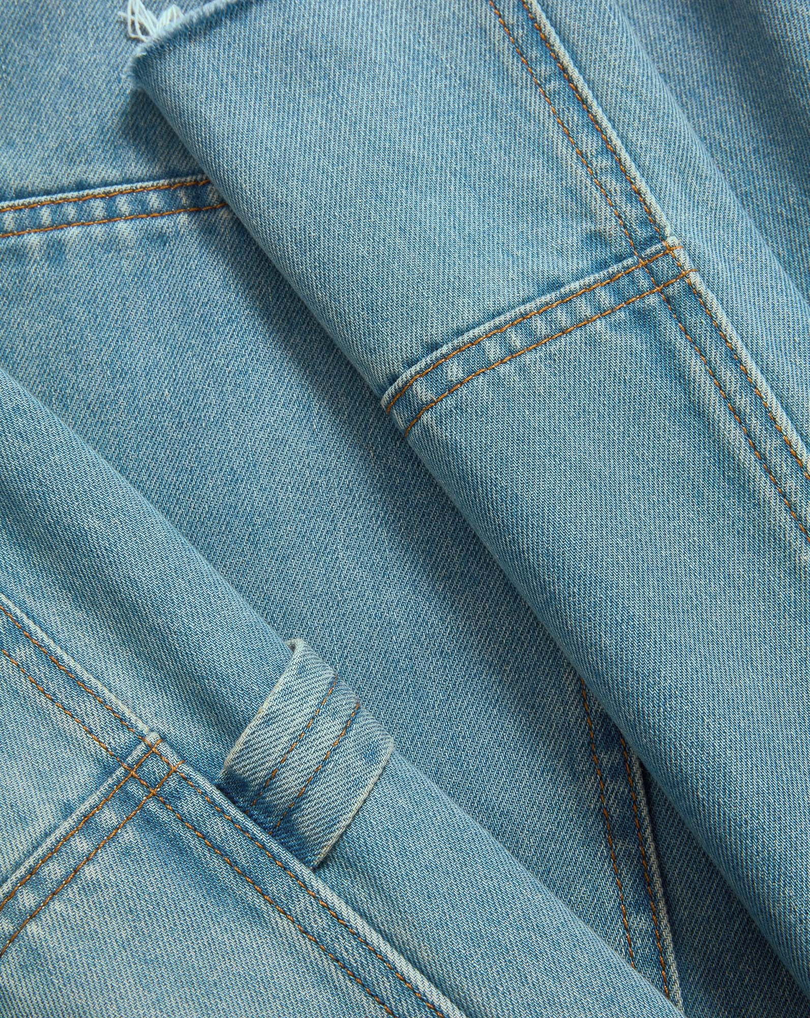 TAYLOR WIDE-LEG CHAPS JEAN - 6