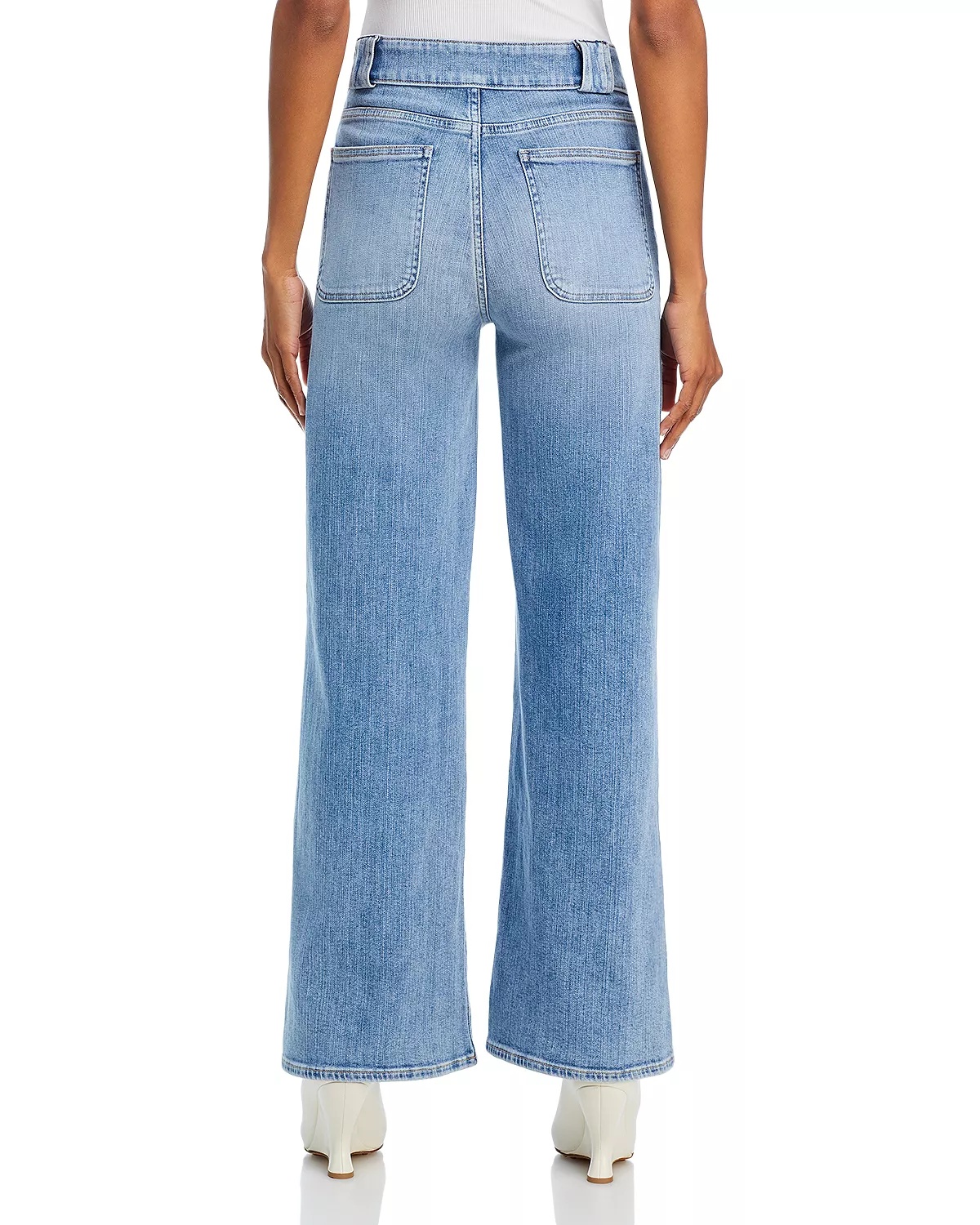 Modern Pocket High Rise Wide Leg Jeans in Carpenter - 3