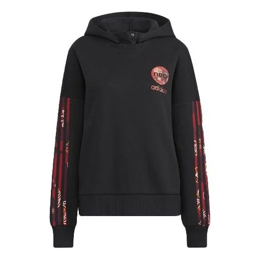 (WMNS) adidas Neo CNY Hoodies 'Black' HM7482 - 1
