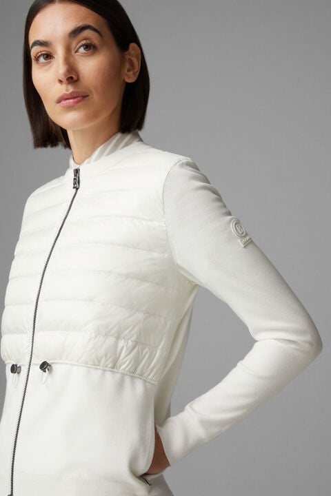 Anja Hybrid knit jacket in Off-white - 6