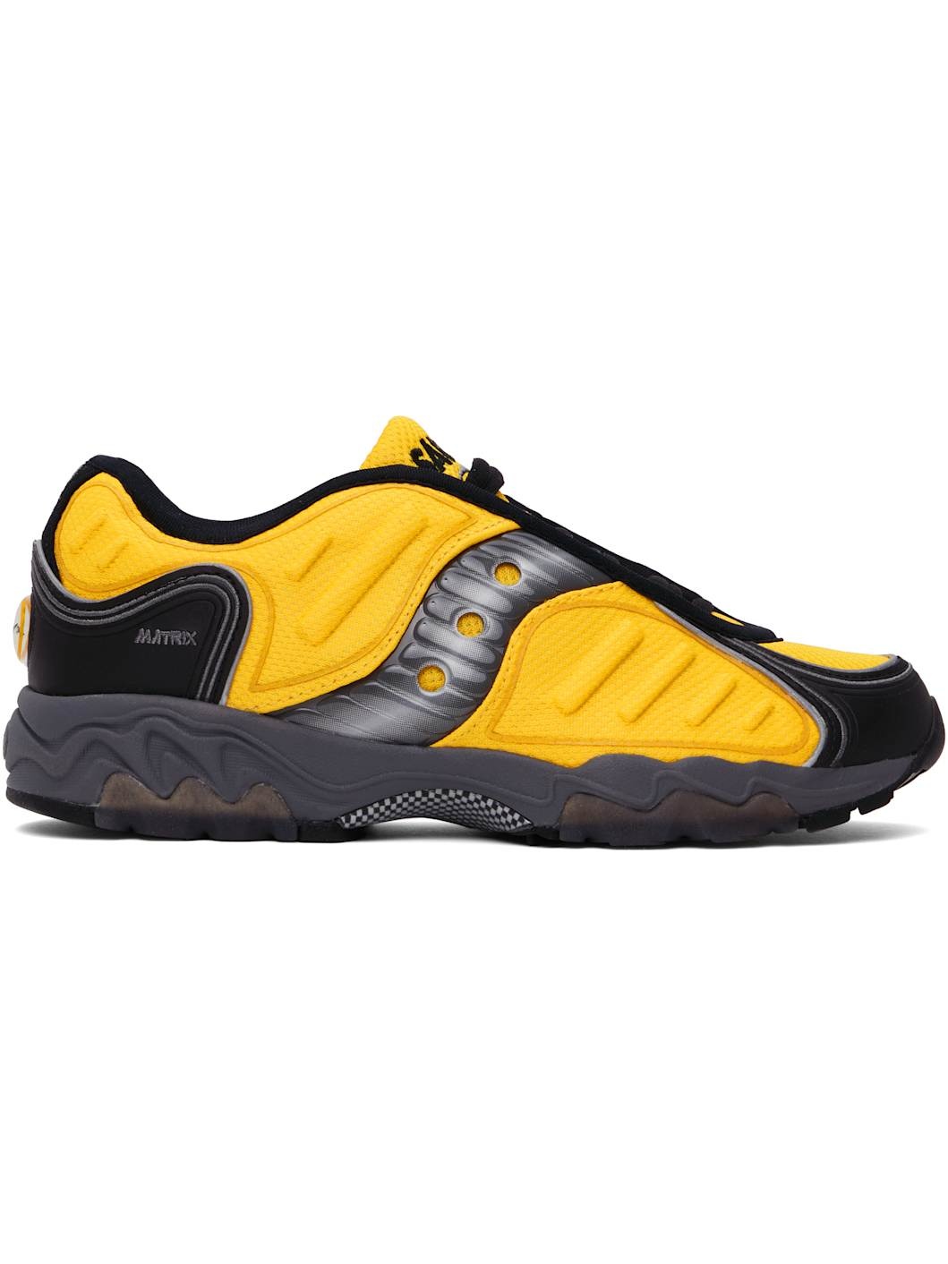 Yellow & Black Matrix Sneakers - 1