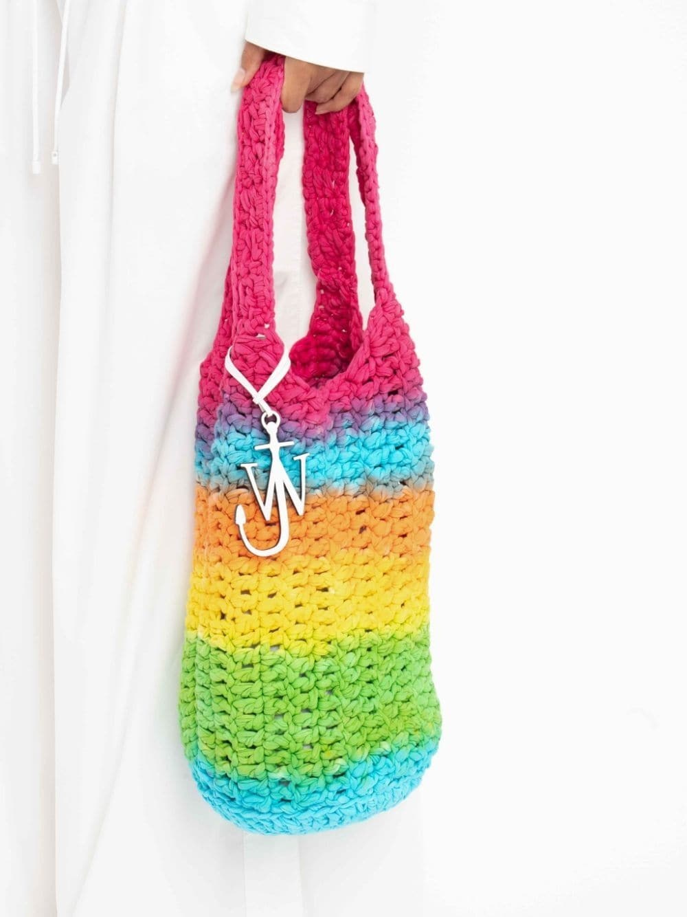 striped knitted shopper - 2