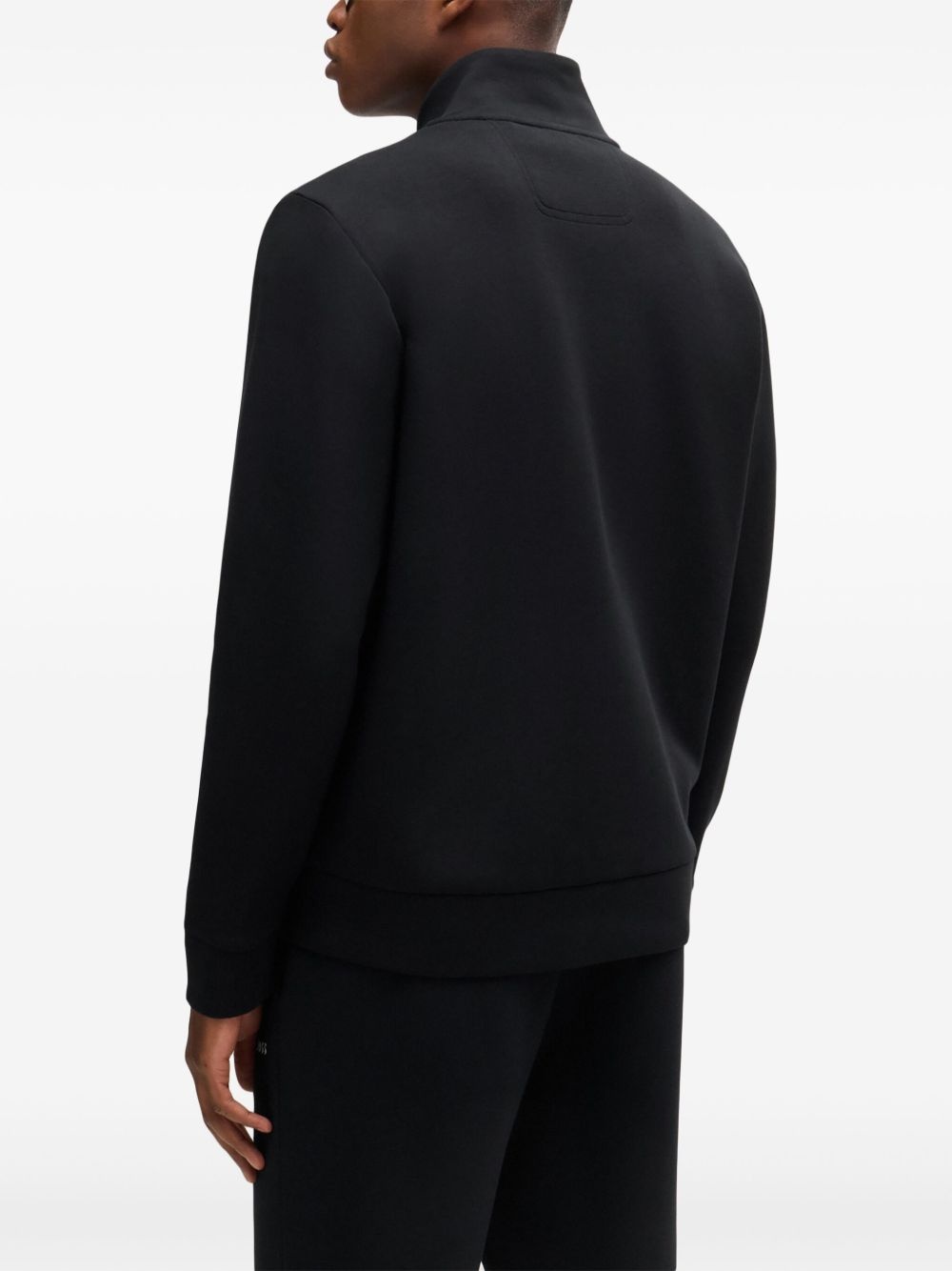 logo-print zip-up sweatshirt - 4