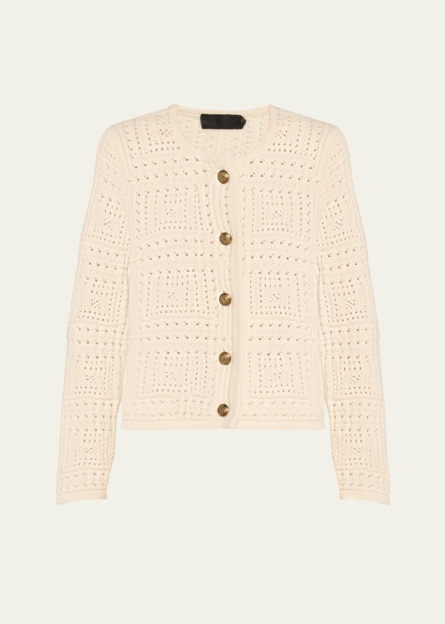 Harry Open Knit Cashmere Sweater Jacket - 1