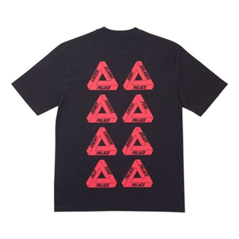 PALACE 직업적인 공구 t-셔츠 검정 알파벳 인쇄 로고 짧은 소매 Unisex P19SS037 - 1