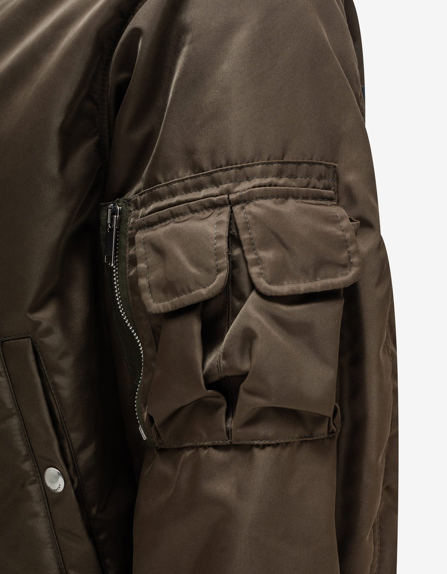 Givenchy Khaki Logo Bomber Jacket - 4