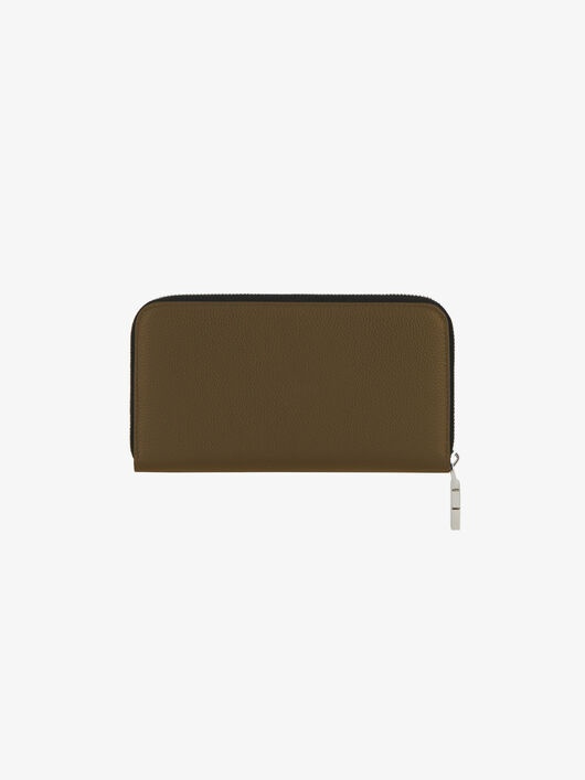 LONG ZIPPED WALLET IN GRAINED LEATHER - 3