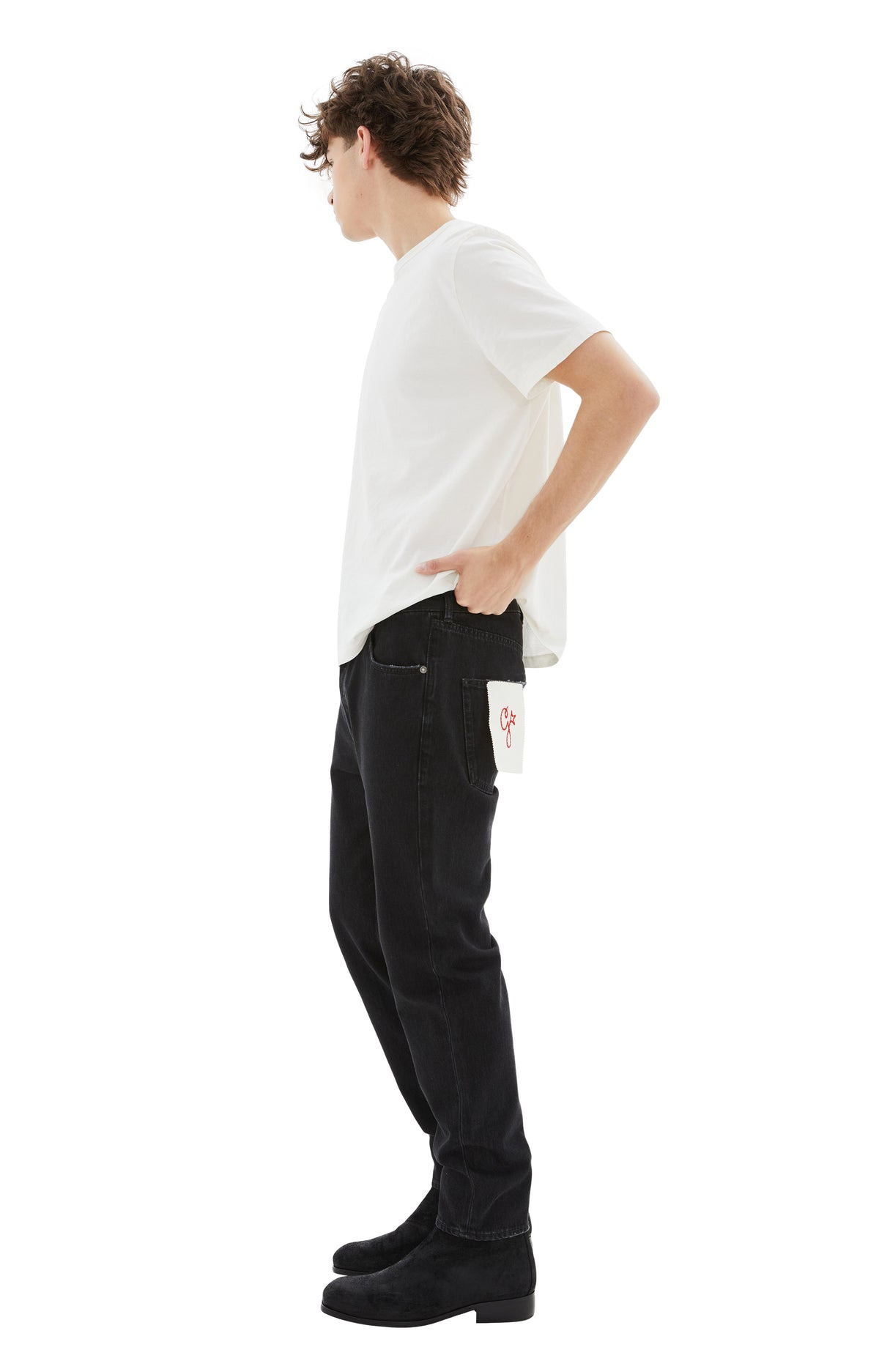 HAPPY ONE WASHED DENIM (BLACK) - 2