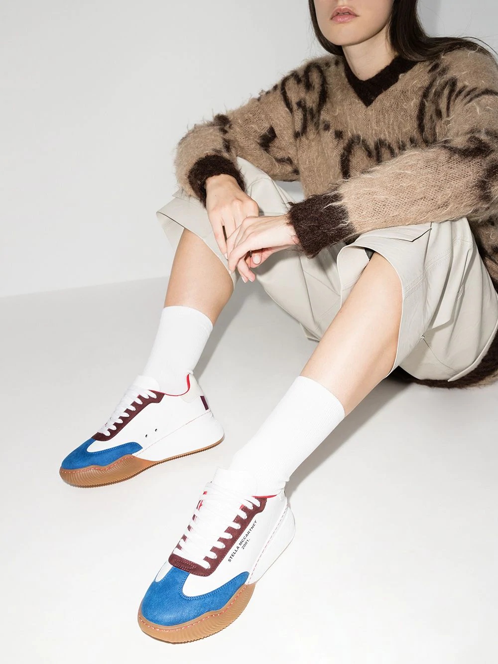 colour-block sneakers - 3