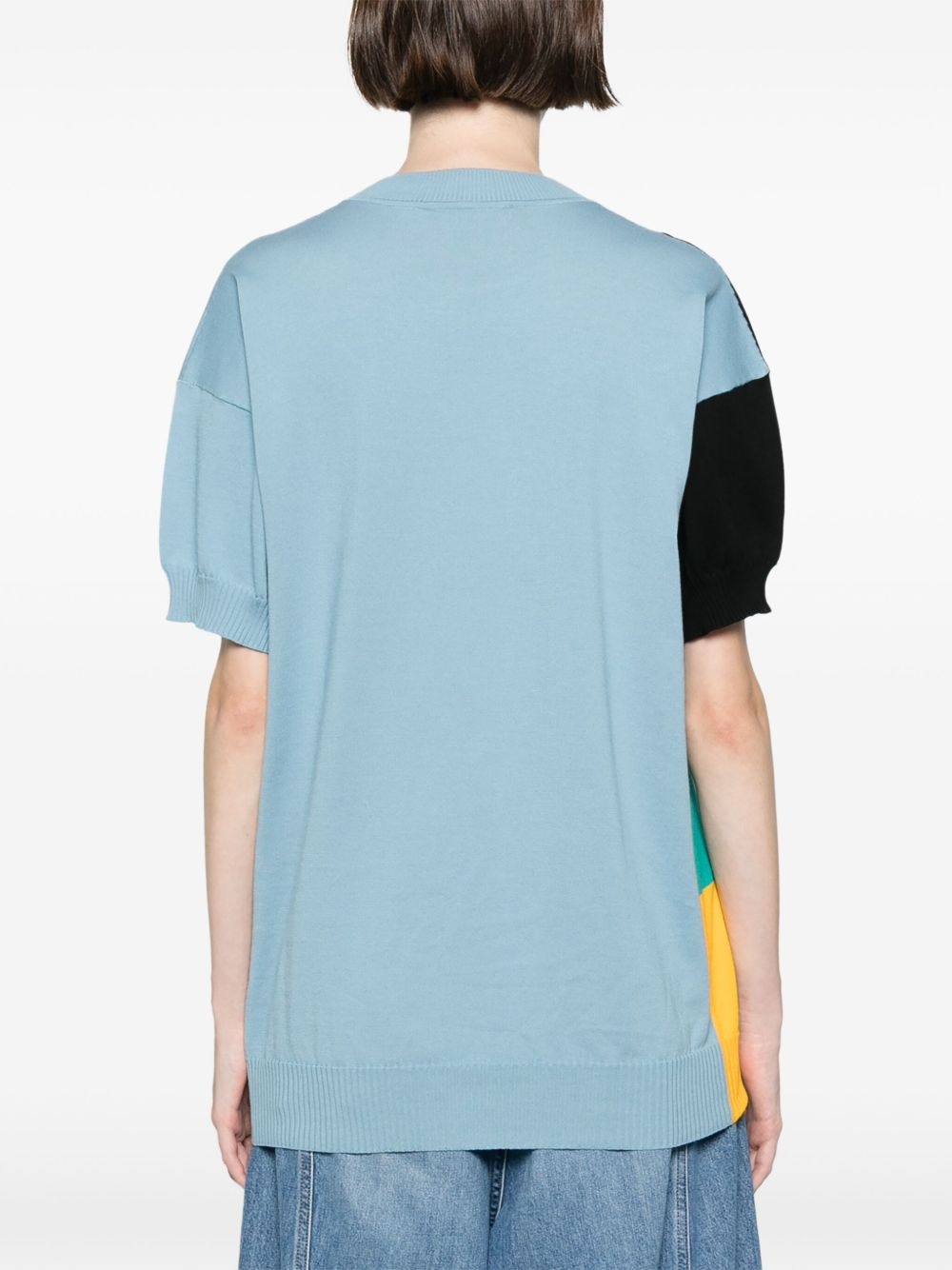 colour-block knitted top - 4