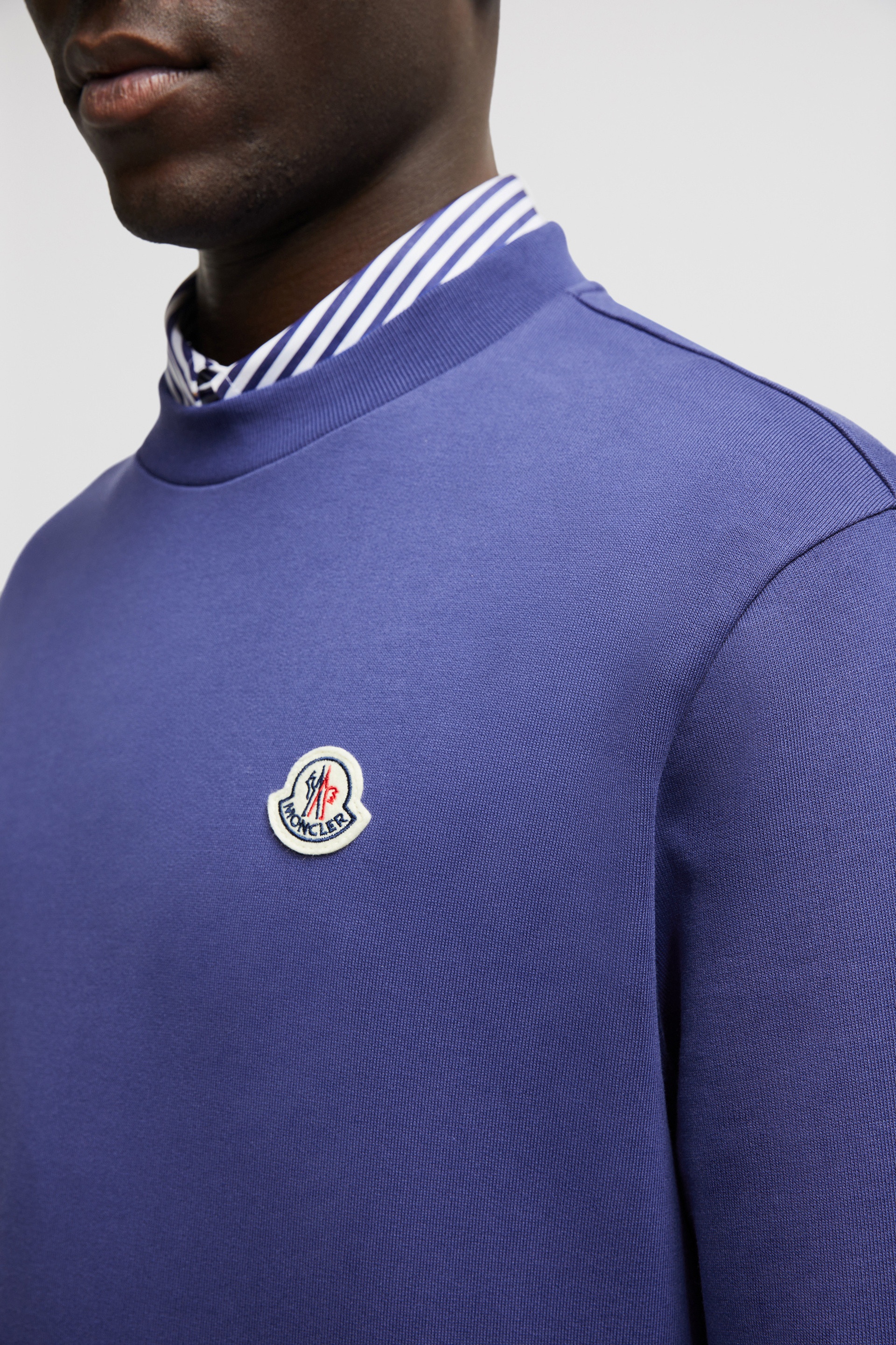 Moncler Logo Patch Cotton Sweatshirt | REVERSIBLE
