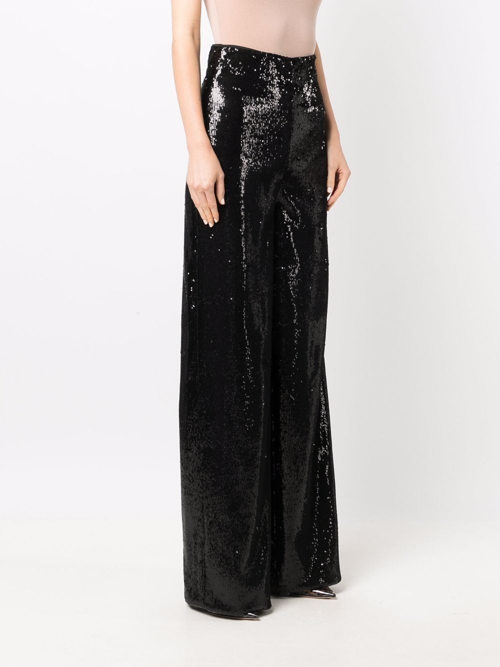 embellished wide-leg trousers - 3