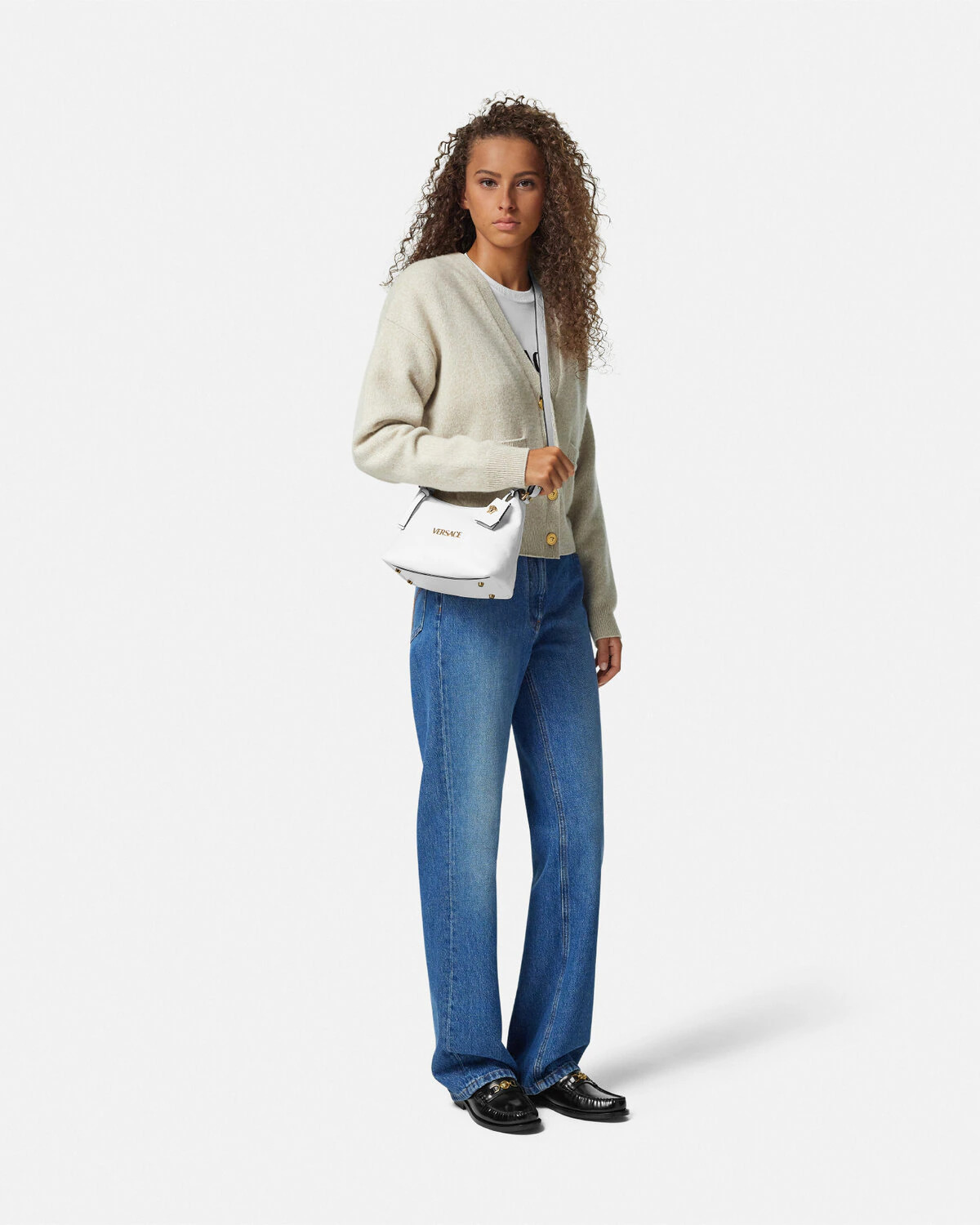 Versace Tag Hobo Bag - 4