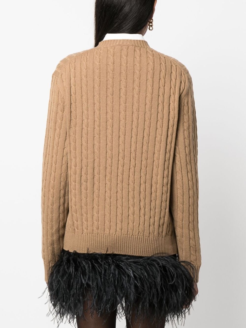 intarsia-knit logo jumper - 4