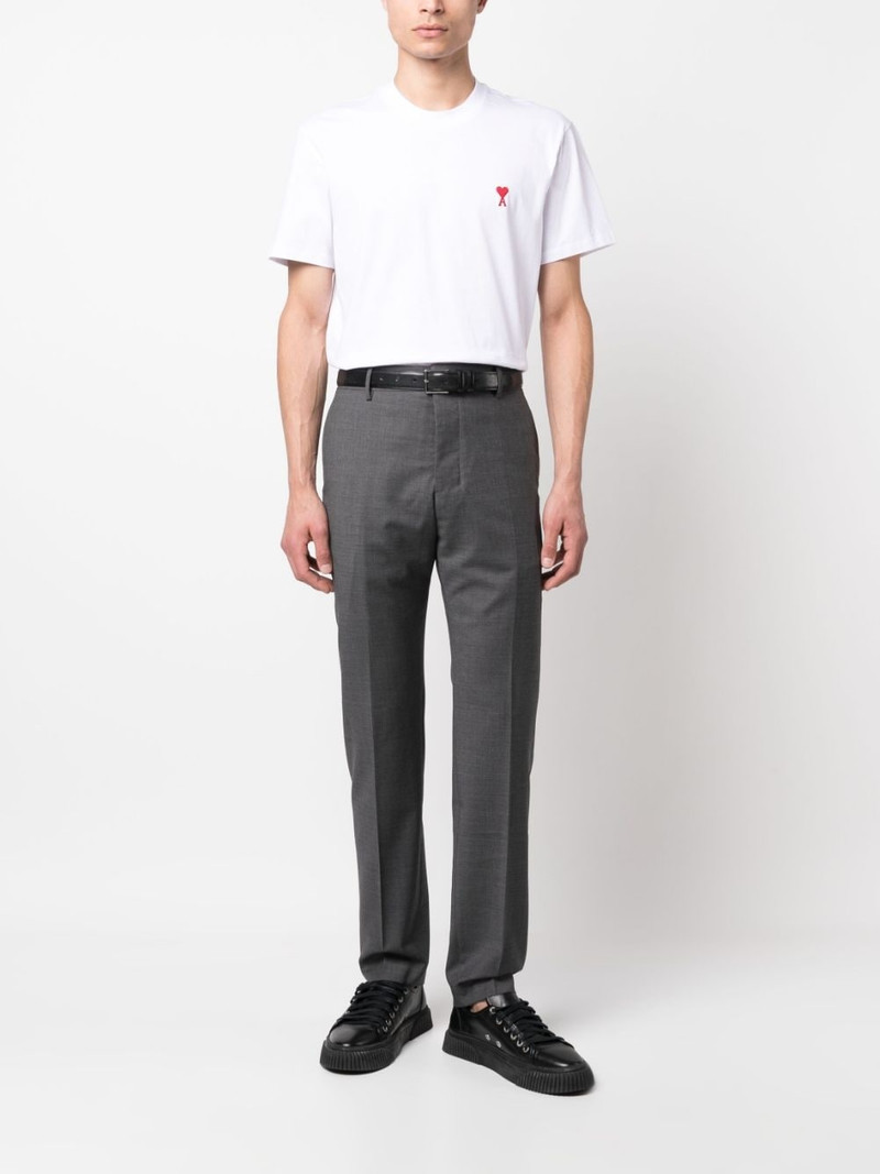 AMI Paris straight-leg virgin-wool trousers outlook