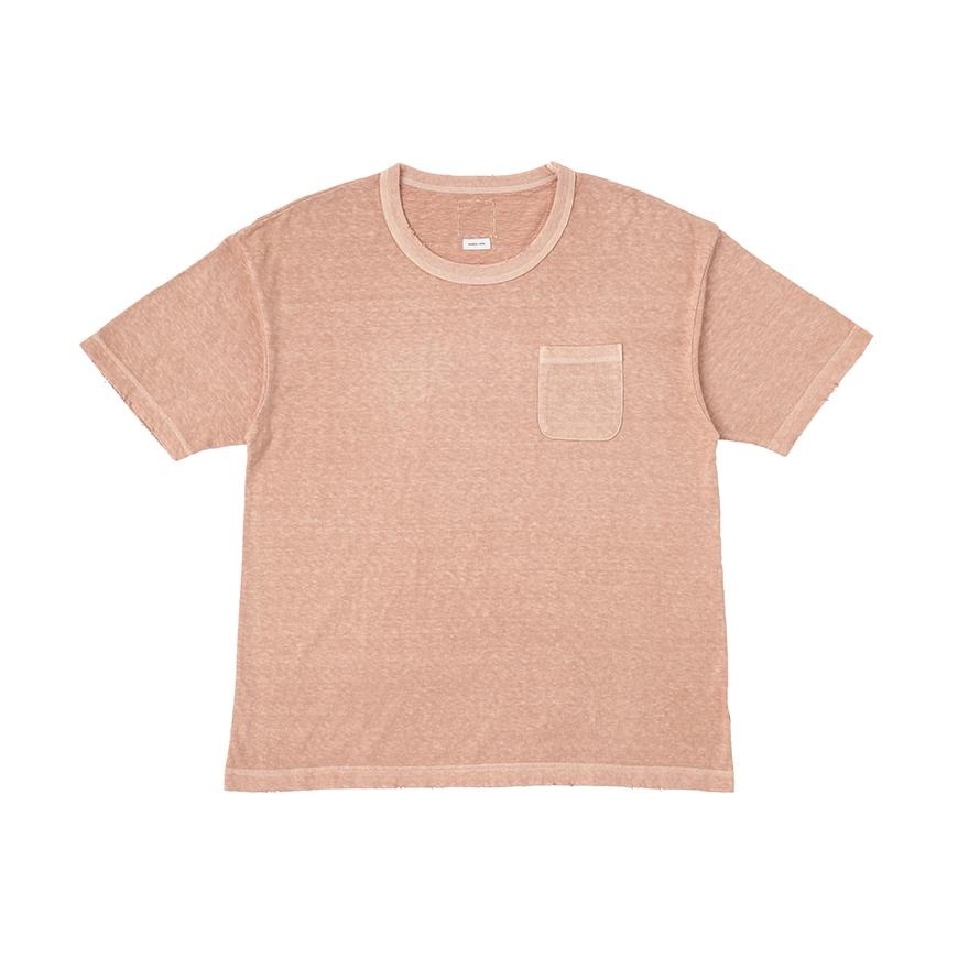 JUMBO TEE S/S (UNEVEN DYE) PINK - 1