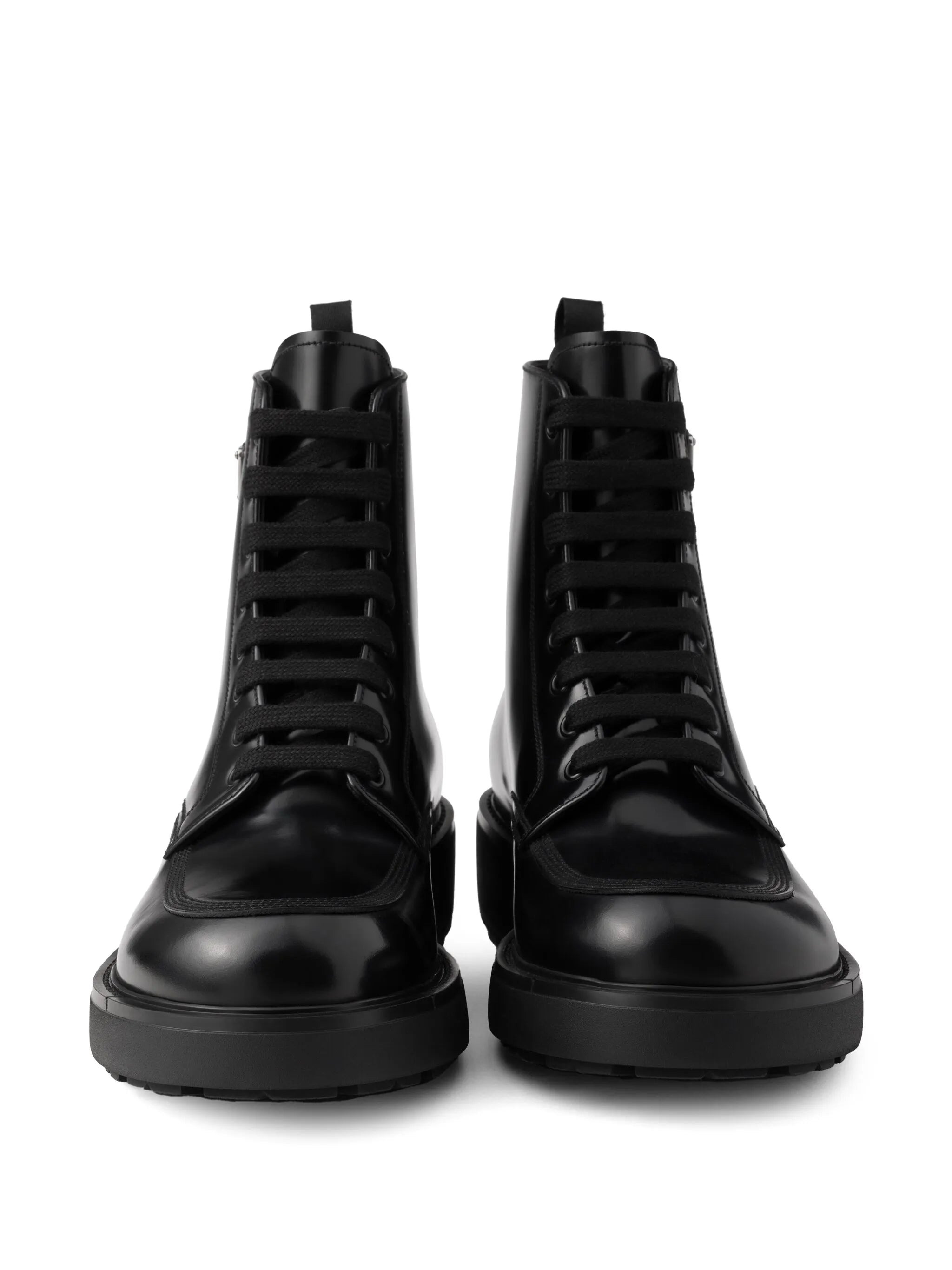 brushed-leather boots - 5