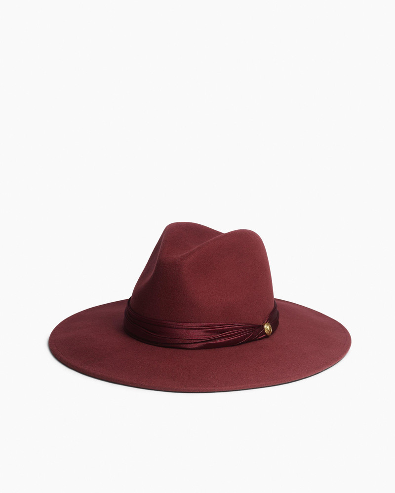 Clara Felted Wool Fedora 1