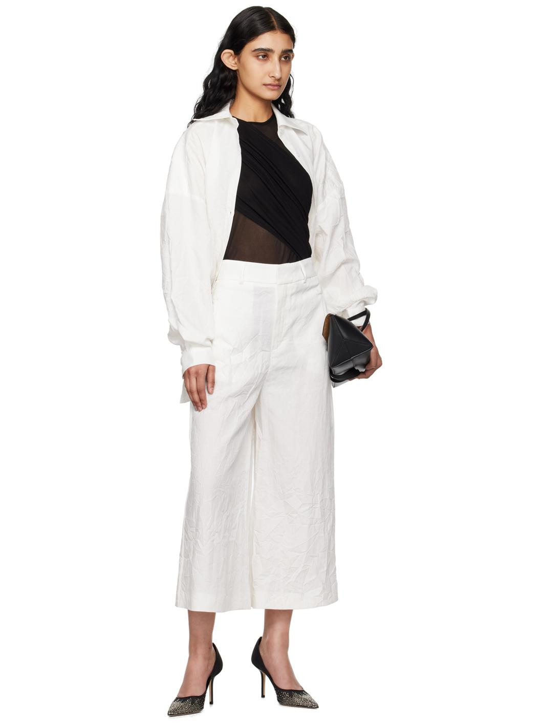 White Bannu Trousers - 4