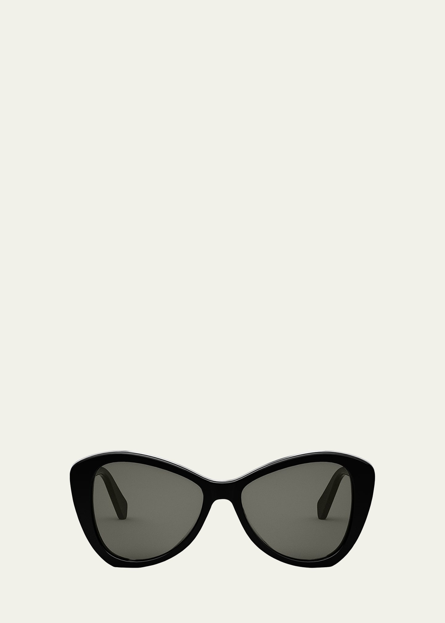 Thin Logo Acetate Butterfly Sunglasses - 1