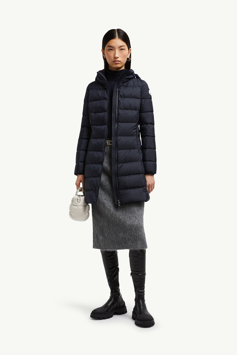 Moncler Gie Hooded Long Down Jacket outlook