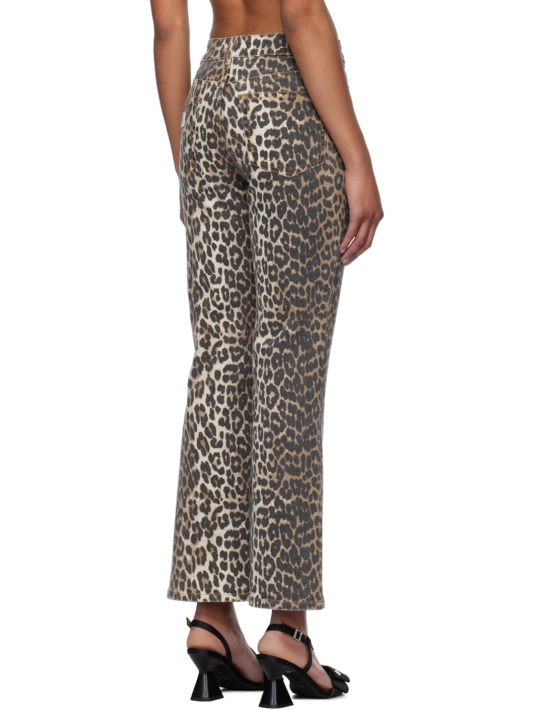 Brown Leopard Betzy Cropped Jeans - 3