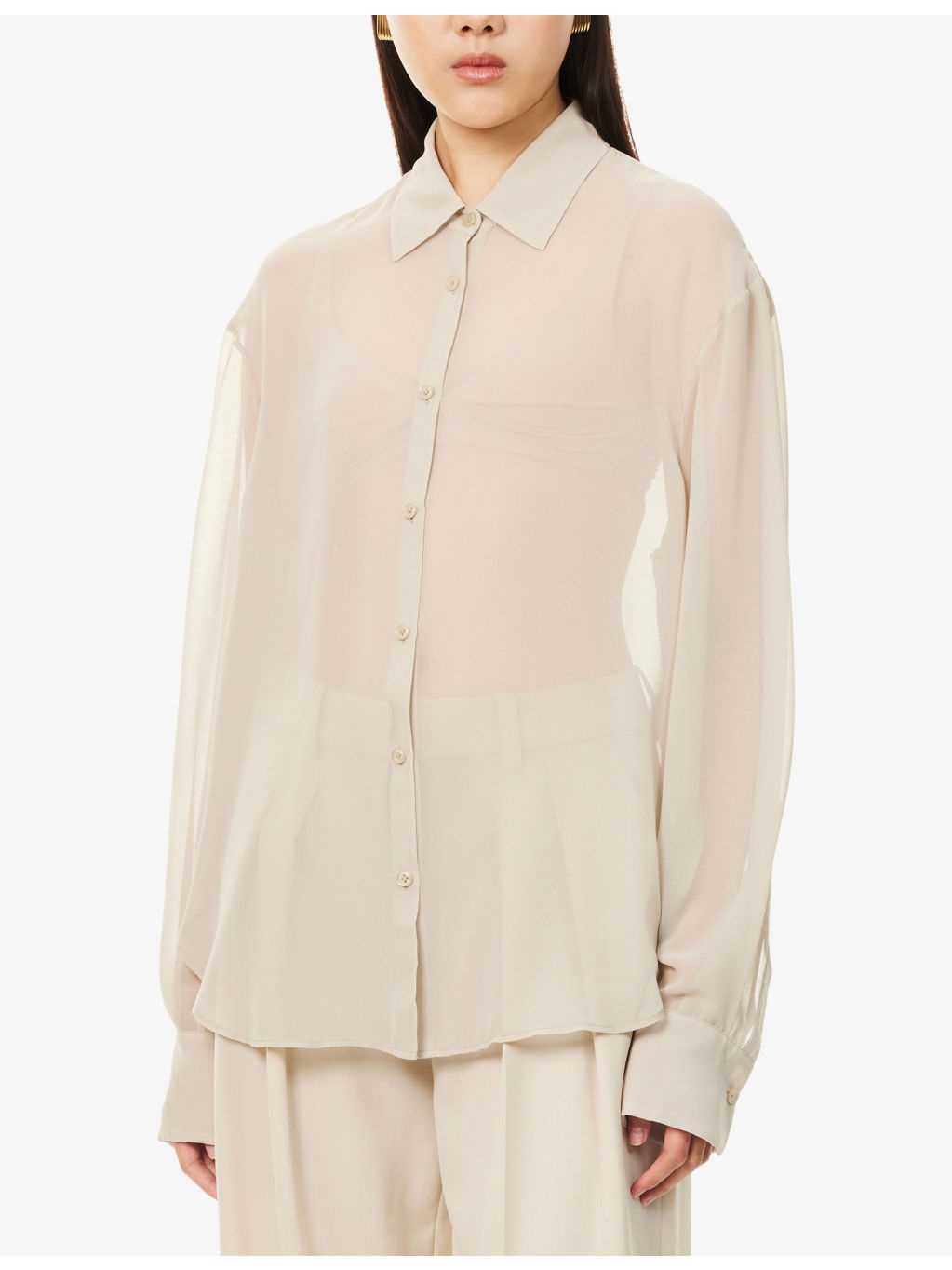 Peri Sheer Georgette Woven Shirt - 3
