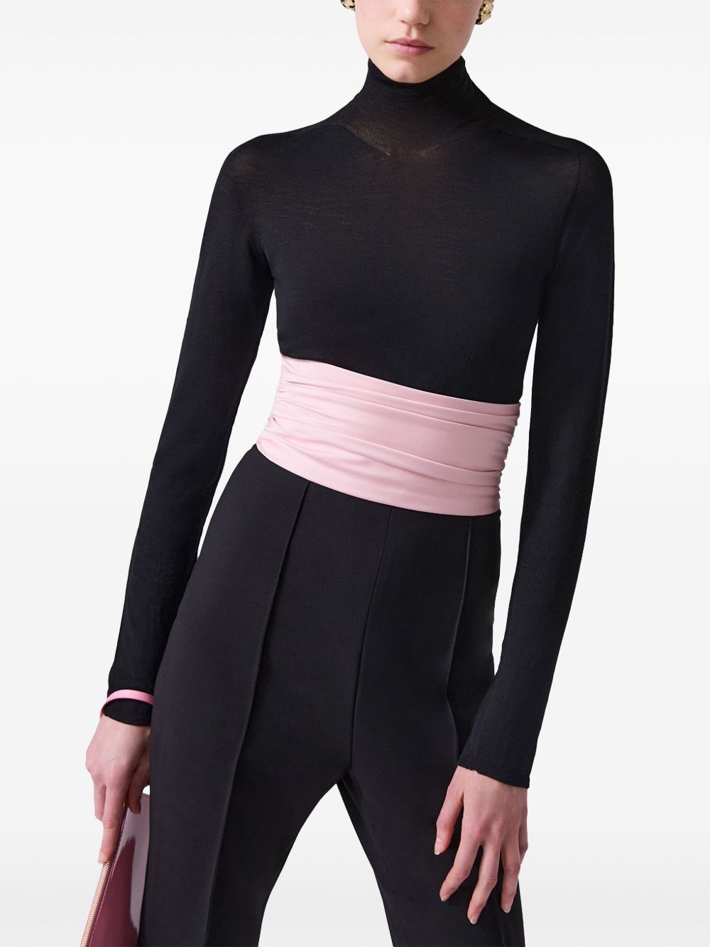 cummerbund-detailing trousers - 4