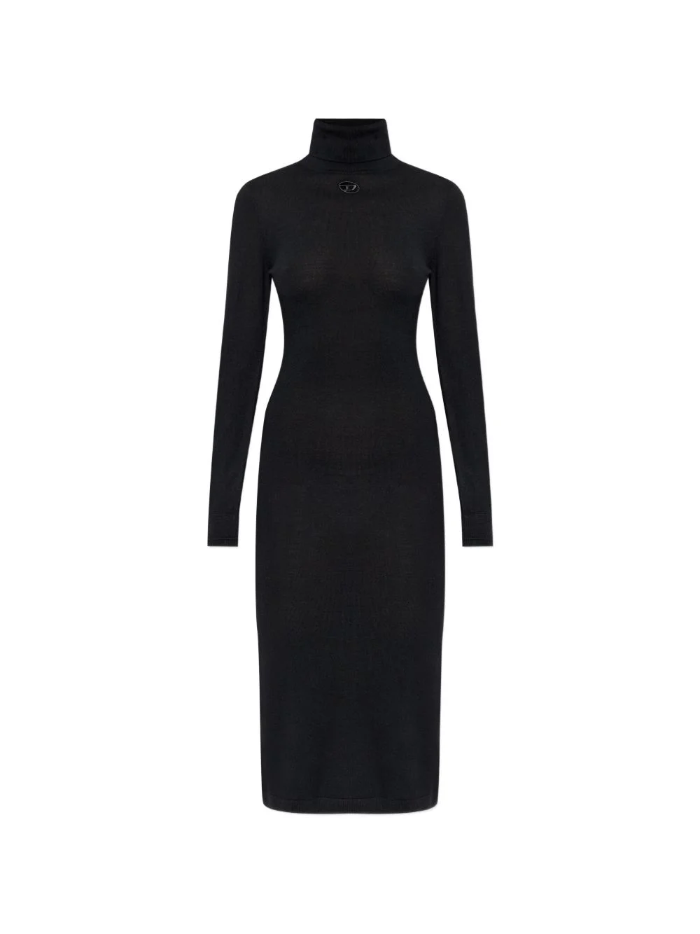 M-Alinesa logo-detail turtleneck midi dress - 1