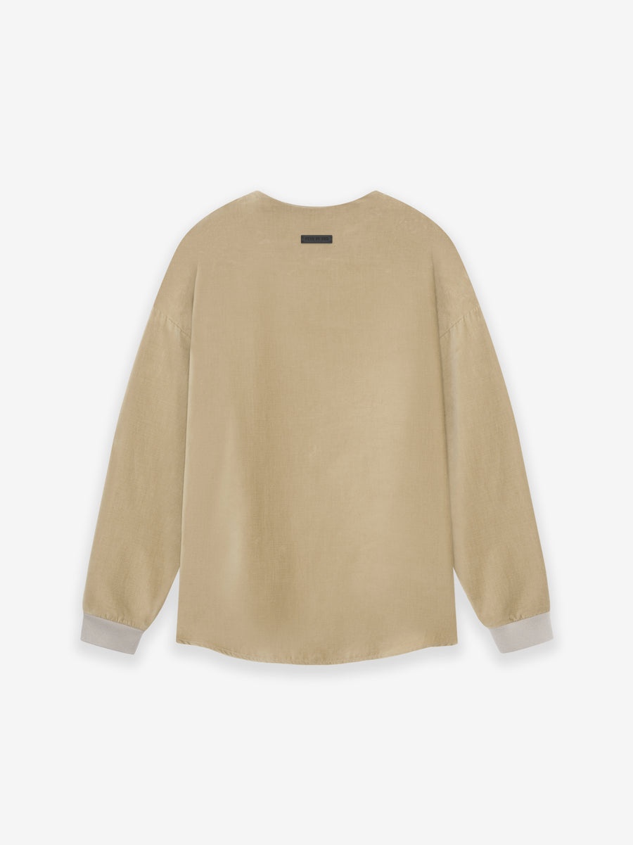 Corduroy Straight Neck LS Top - 2
