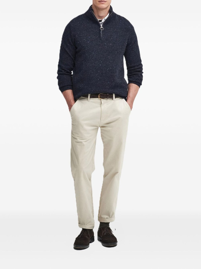 Barbour half-zip speckled sweater outlook