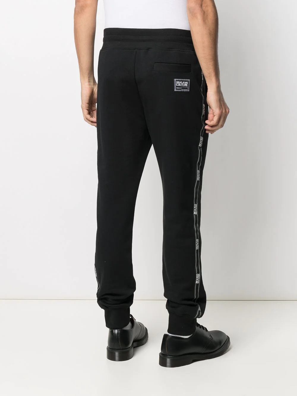 logo-tape track pants - 4