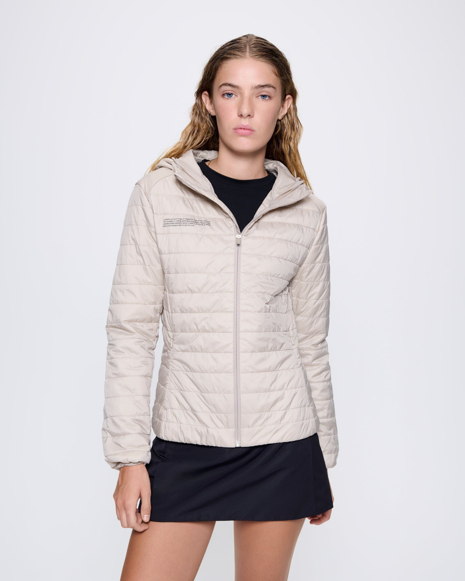 Womens Flower-Warmth Lite Jacket - Wheat Beige - 3